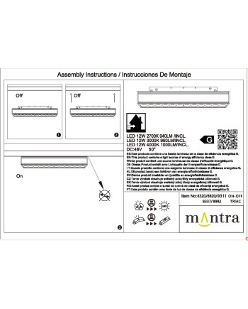 MAGNETO* MODULO LINEAL COB DIFUSOR 12W BLANCO 3000K